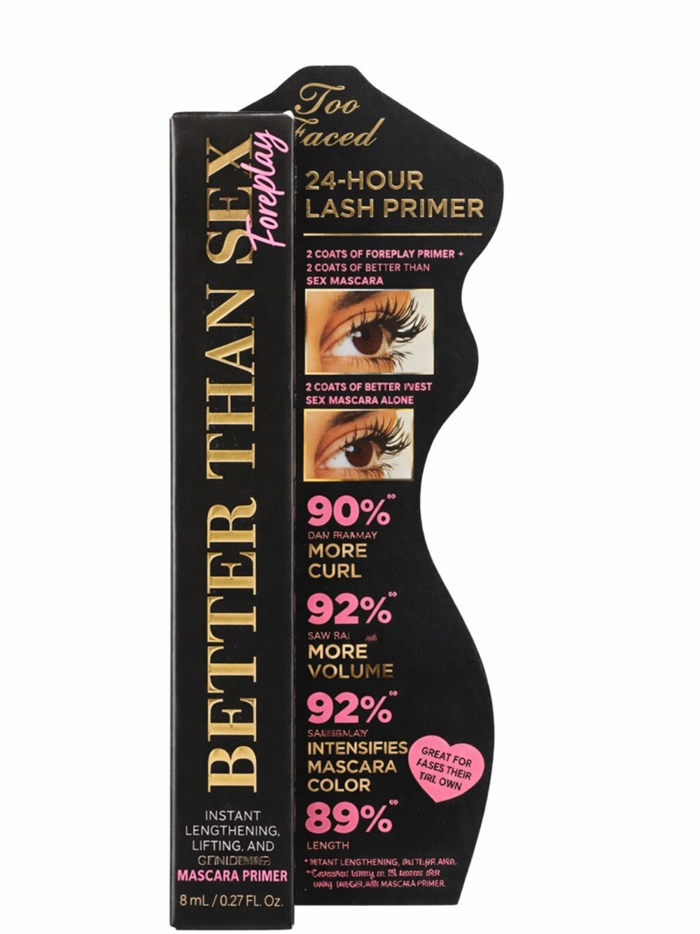 Too Faced Better Than Sex Foreplay 24-Hour Lash Primer 8 ml/.27 oz Full Size